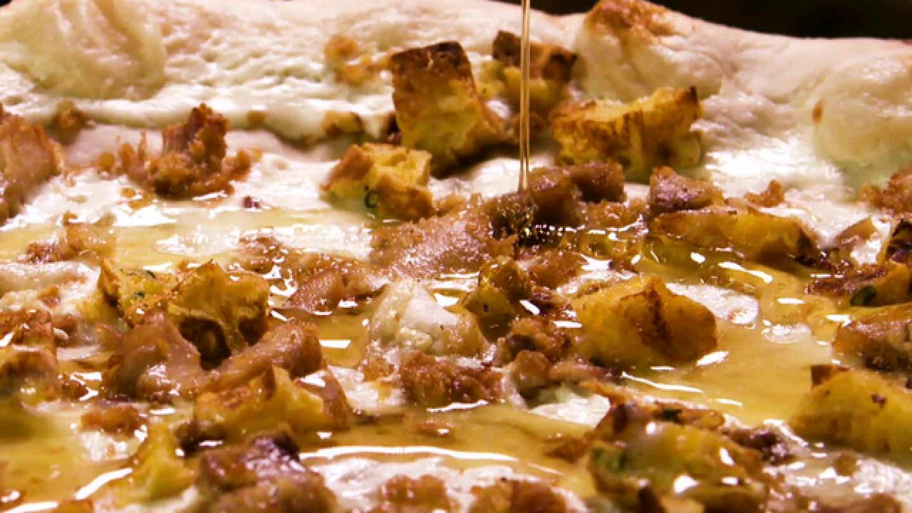 Chicken and Waffles Pizza