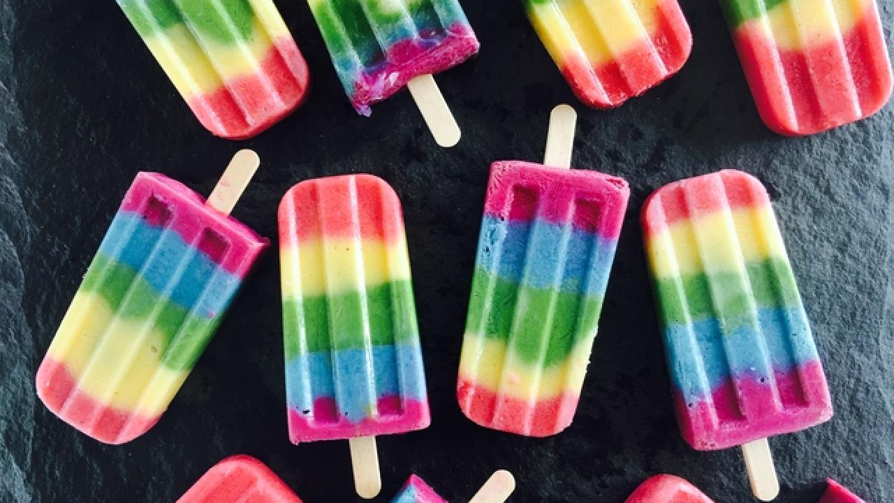Rainbow Ice Pops