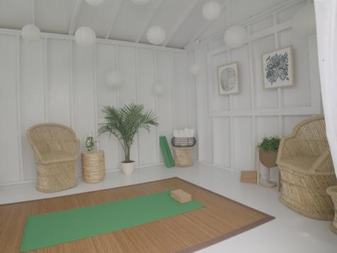 Transforming an Old Shed Into a Yoga Retreat