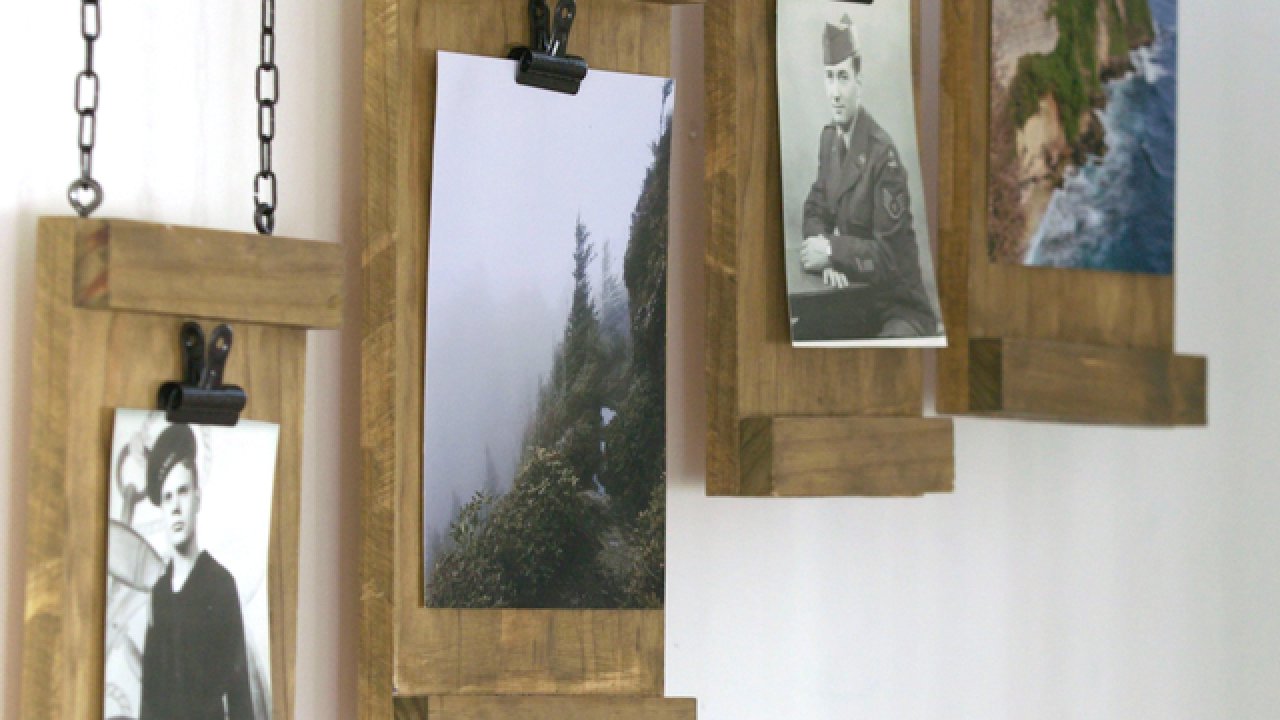 DIY Rustic Hanging Photo Boards