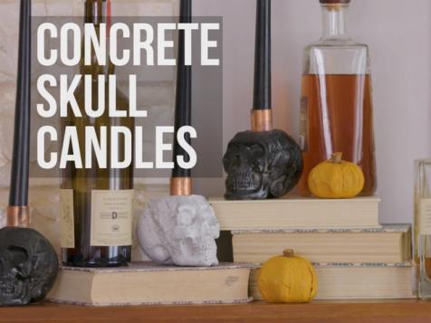 DIY Skull Candle Holders