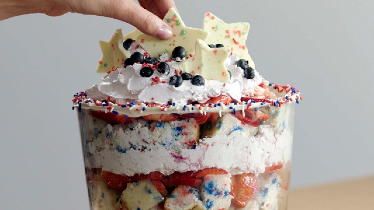 Patriotic Funfetti Trifle