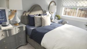 Blue and Gray Guest Bedroom Tour From HGTV Dream Home 2018 