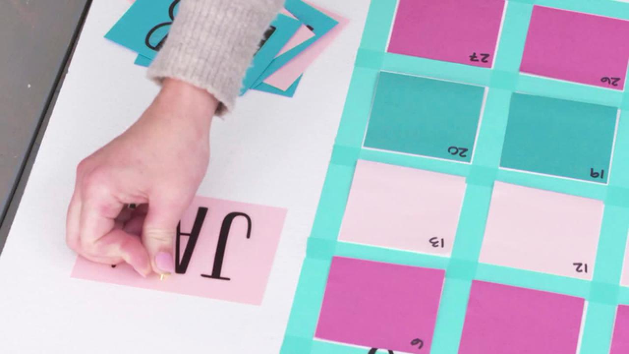 How to Make a DIY Sticky Note Calendar HGTV