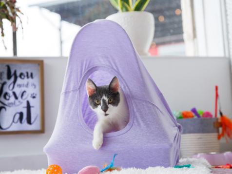 DIY T-Shirt Kitty Tent