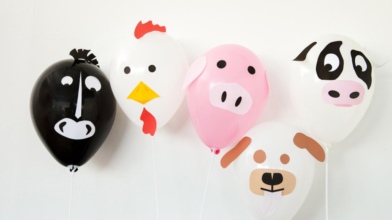 Farm-Themed Balloon Animals