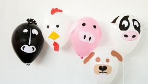 Farm-Themed Balloon Animals