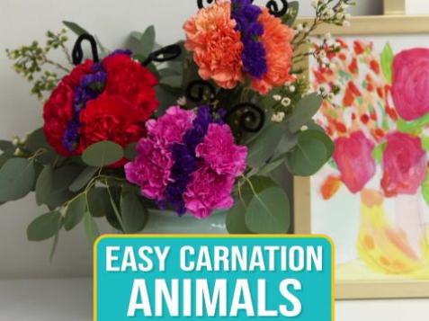 Easy DIY Carnation Animals