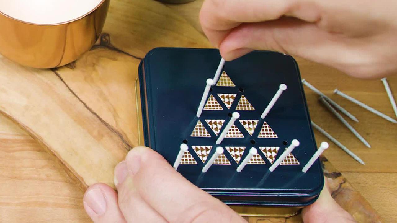 DIY Coffee Table Triangle Game