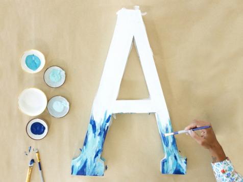 DIY Painted Letter Art