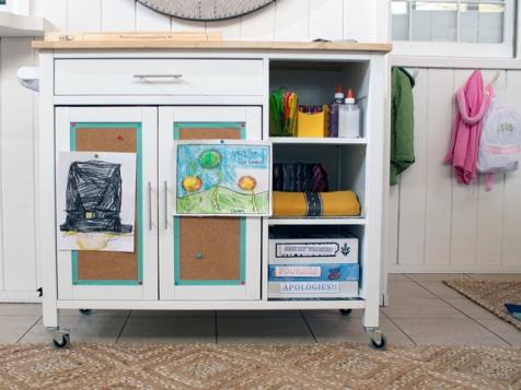 Turn a Kitchen Cart Into a Mobile Toy Closet