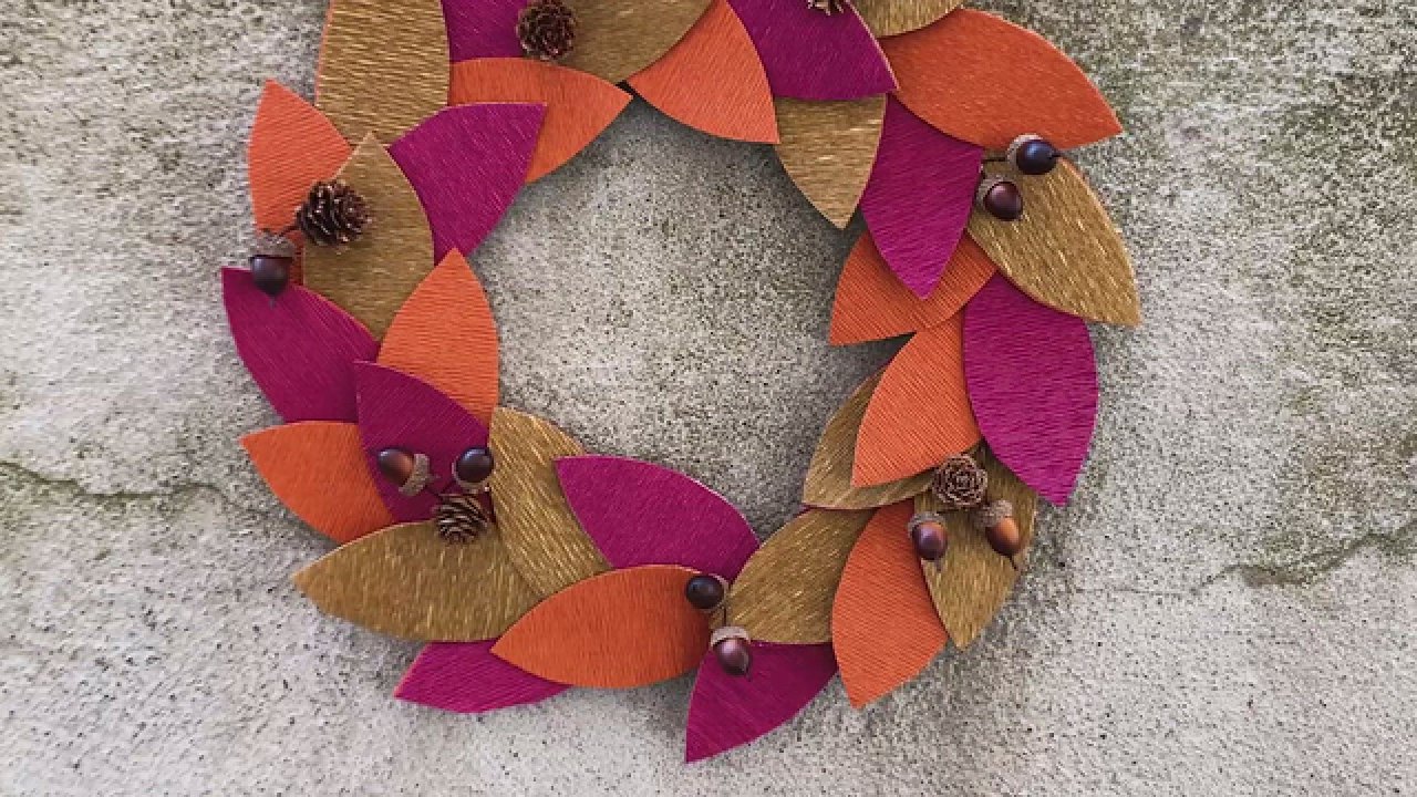 Paper Magnolia Wreath