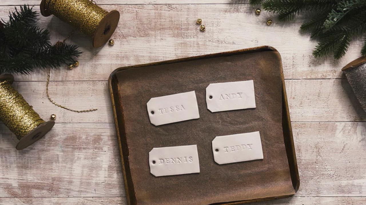 How to Make Personalized Clay Gift Tags