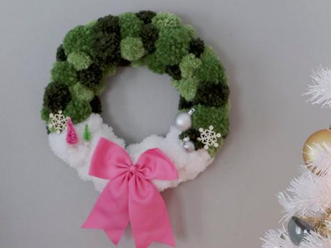 How to Make a Pom-Pom Wreath