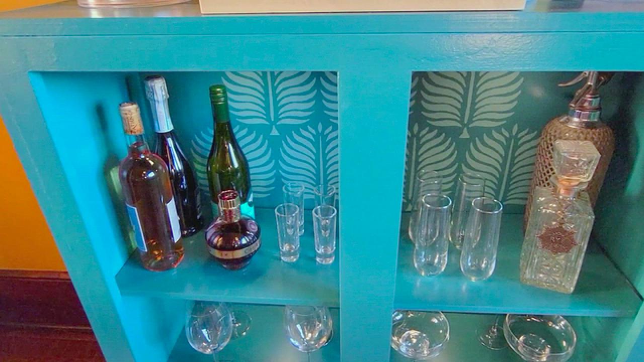 Upcycled Bar Cabinet
