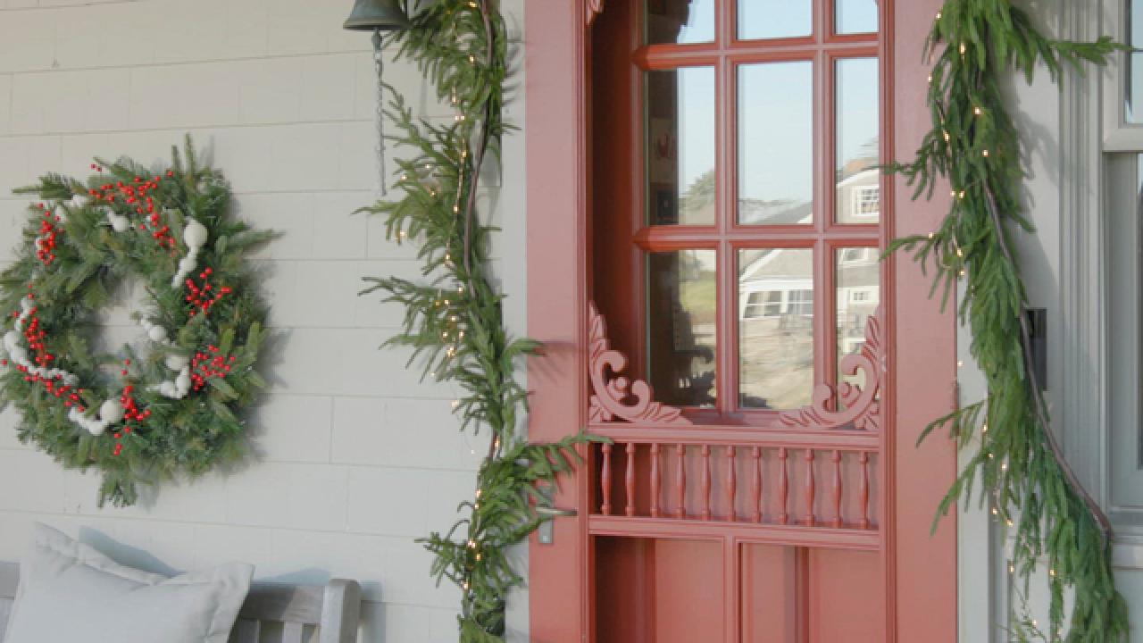 Coastal Christmas Porch Decor