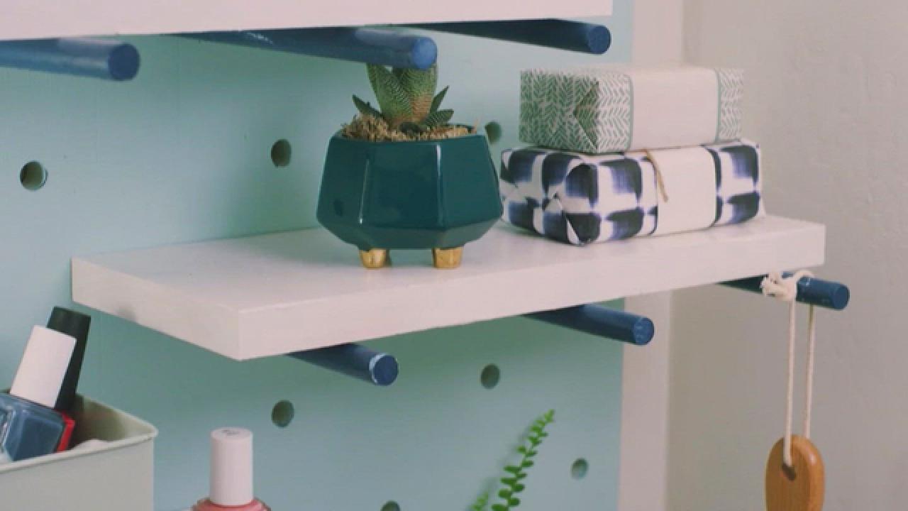 How to Make a Pegboard Shelf