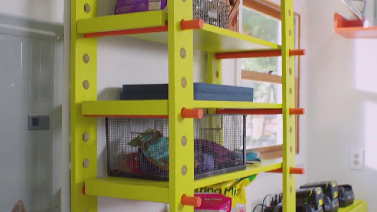 DIY Garage Storage Shelves