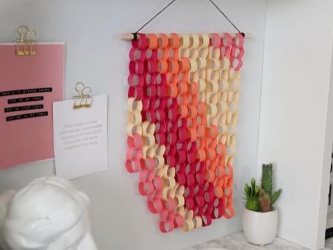 DIY Paper Chain Wall Art