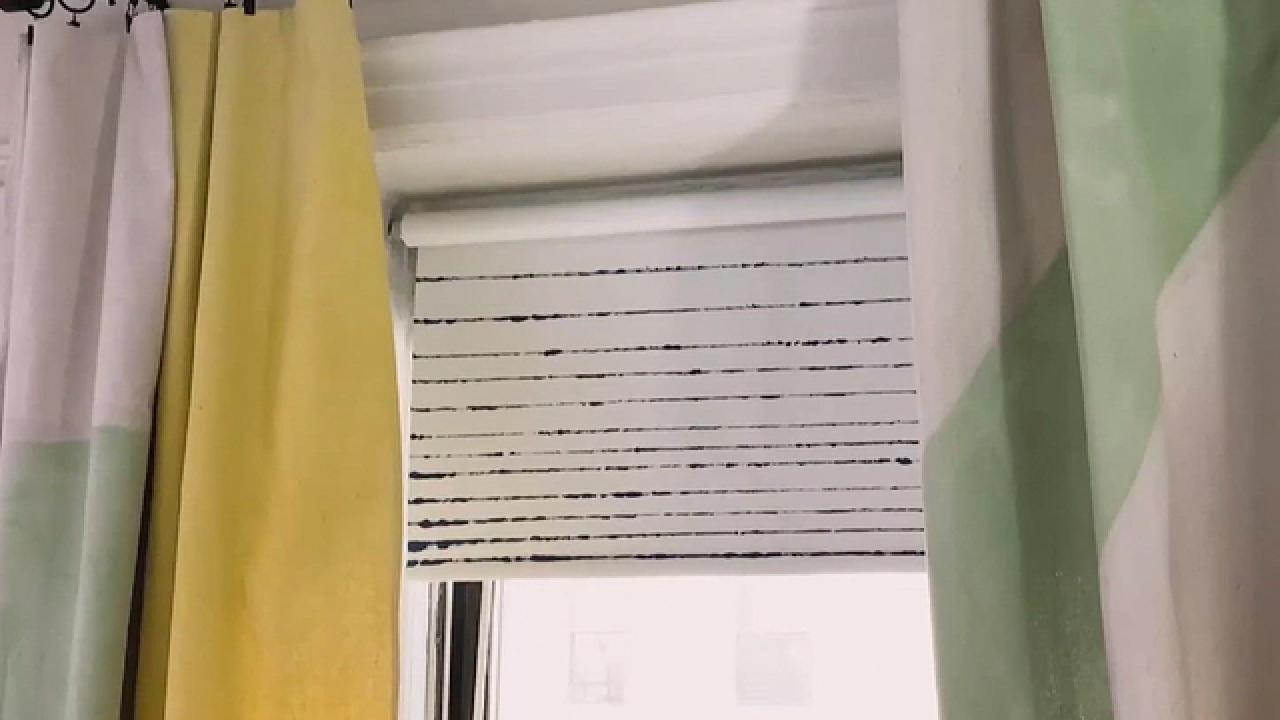 No-Sew Drop Cloth Curtains