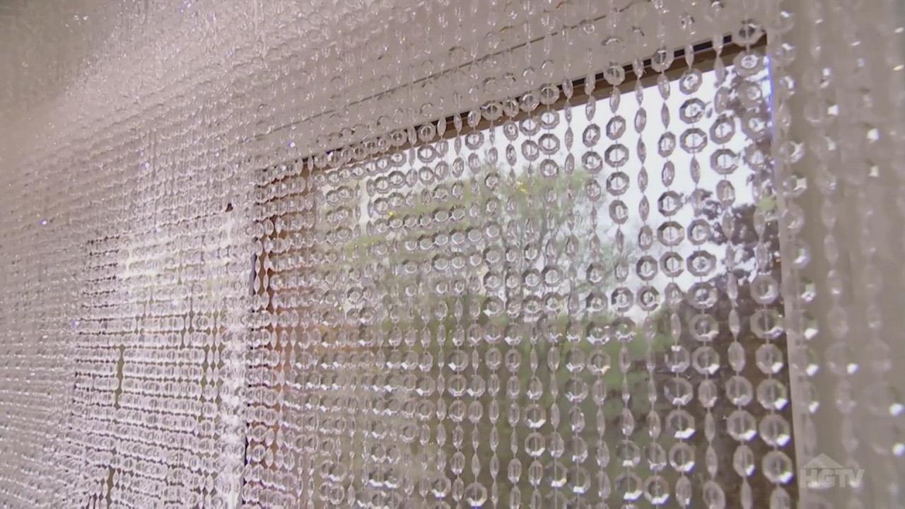 Crystal Bathroom Curtains