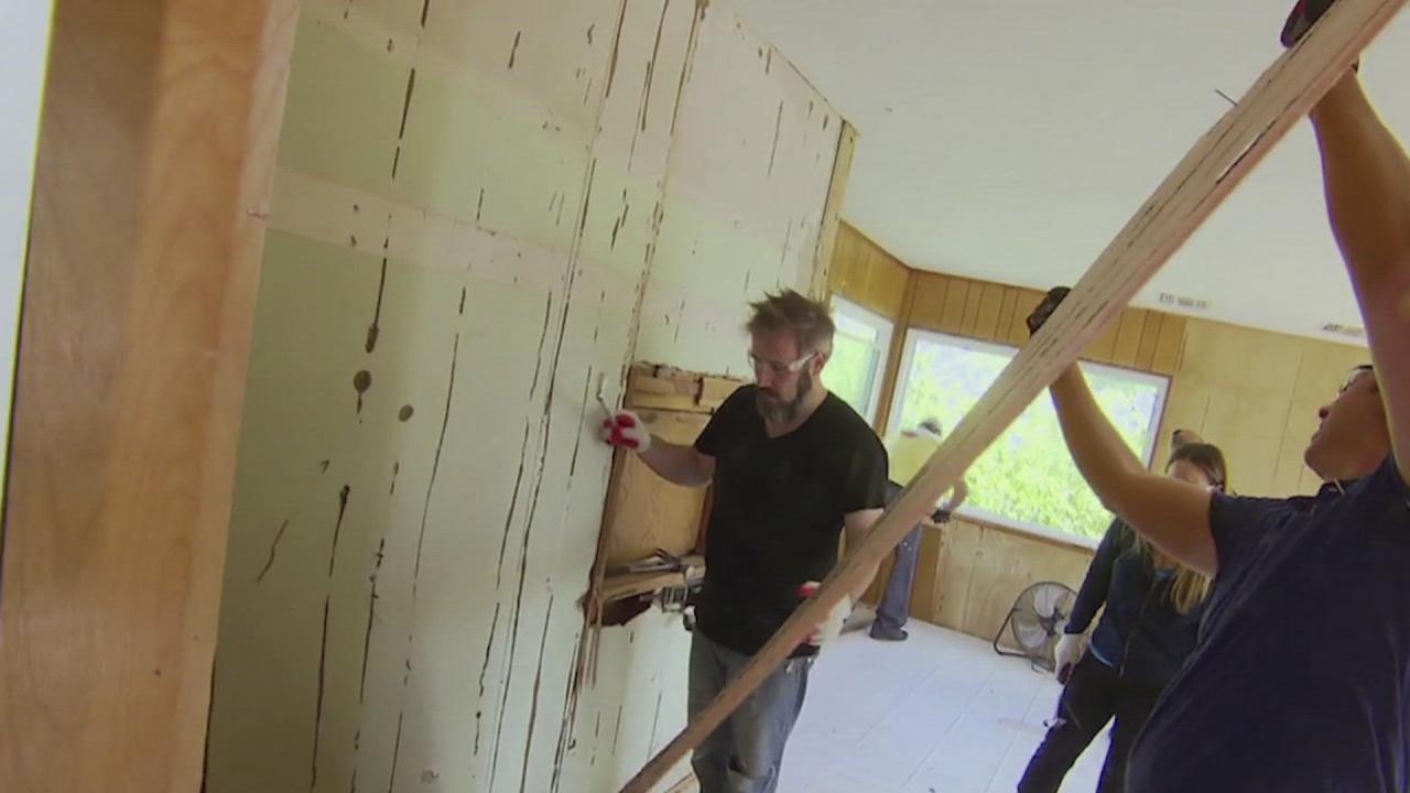 House Crashers Quick Tip: Replace Wood Paneling