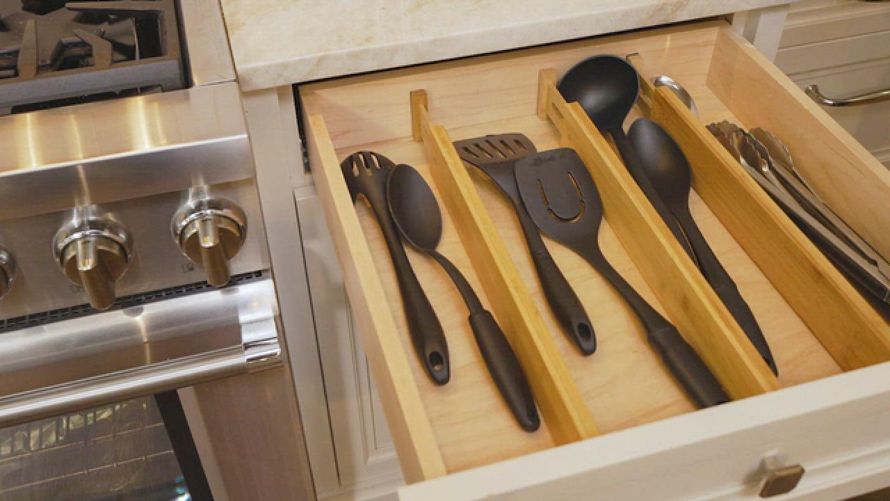 How to Corral Drawers With Adjustable Bamboo Organizers