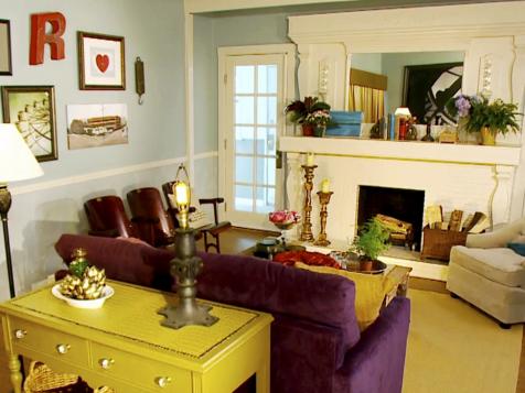 Eclectic Vintage Living Room Makeover