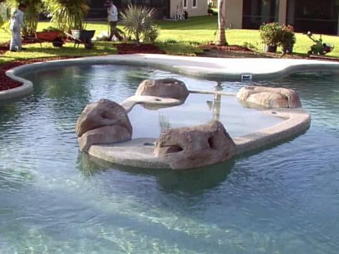 Tropical Backyard Beach Makeover