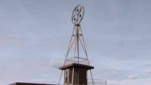 Artists' Landlocked Houseboat