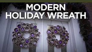 PVC Pipe Holiday Wreath