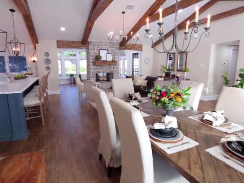 Double-Sided Fireplace Design