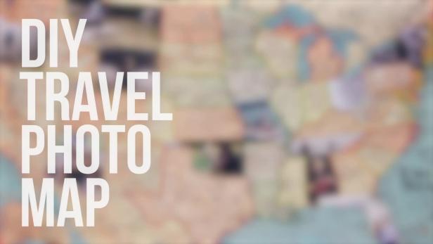 Photgraph Mini Map DIY Travel Photo Map Video | HGTV