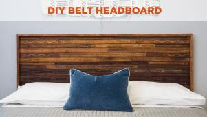 DIY Belt Headboard