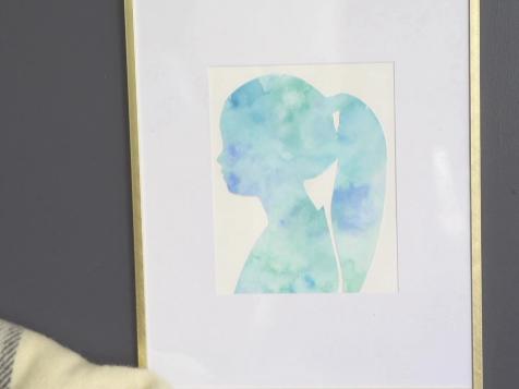 Mother's Day Gift Idea: DIY Watercolor Silhouette
