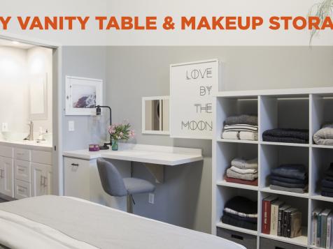 DIY Vanity and Makeup Table