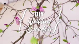 DIY Wedding Backdrop