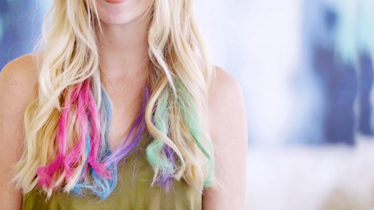 DIY Temporary Hair Color