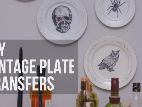 DIY Vintage Plate Transfers