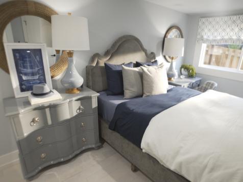 Blue and Gray Guest Bedroom