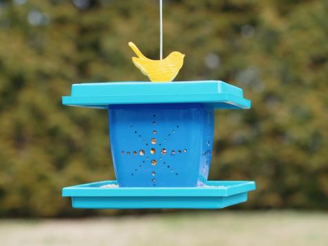 DIY Flower Pot Birdfeeder