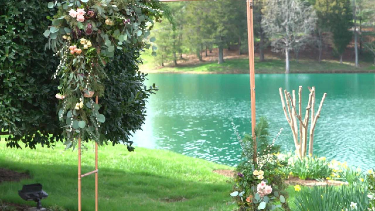 Copper Wedding Arbor