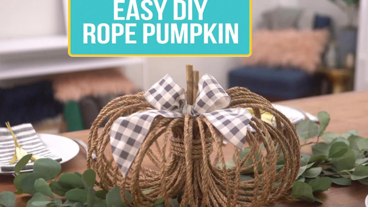 DIY Rope Pumpkin