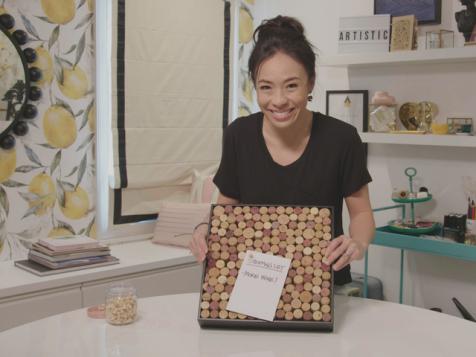 Linda's Wine Cork Board