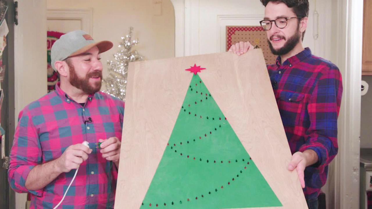 Flocked Christmas Tree Board