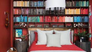 Red Guest Bedroom Tour