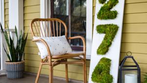 DIY Moss House Numbers