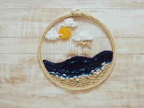 Embroidery Hoop Loom Wreath