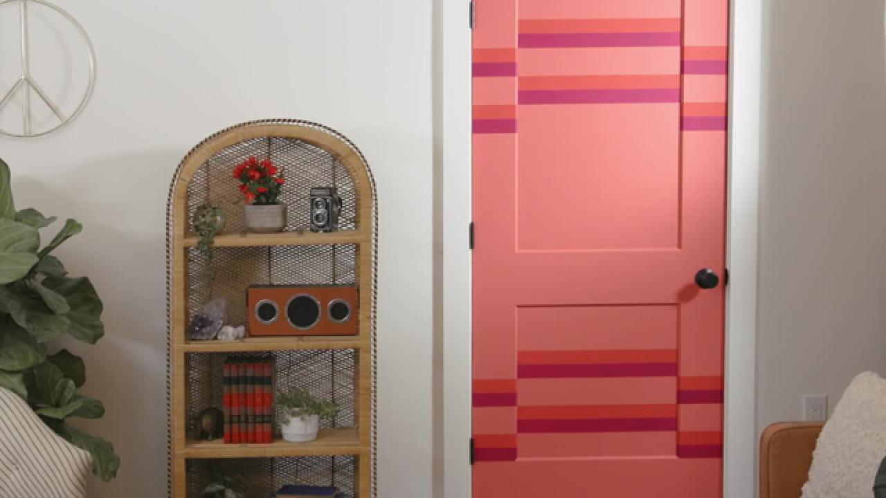 DIY Geometric Door Design