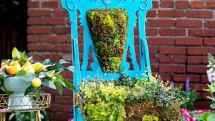 Upcycled Chair Planter